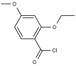 2-Ethoxy-4-methoxybenzoyl chloride 结构式