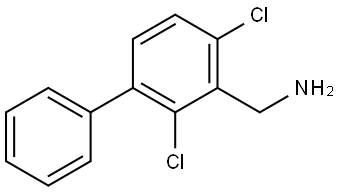 2,4-Dichloro[1,1'-biphenyl]-3-methanamine 结构式