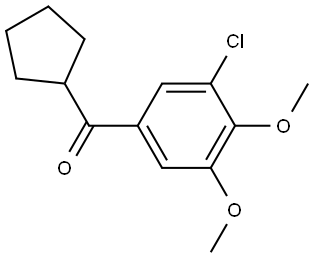 (3-Chloro-4,5-dimethoxyphenyl)cyclopentylmethanone Structure