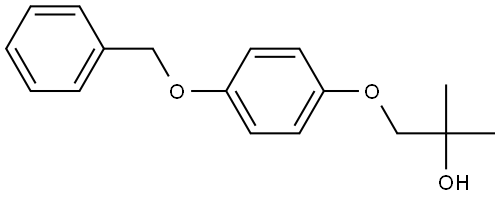 2-Methyl-1-[4-(phenylmethoxy)phenoxy]-2-propanol,1183179-03-4,结构式