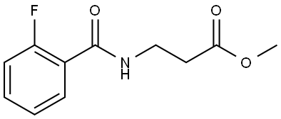 methyl 3-[(2-fluorobenzoyl)amino]propanoate Structure