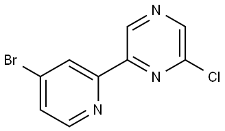 6-Chloro-2-(4'-bromo-2'-pyridyl)pyrazine Structure