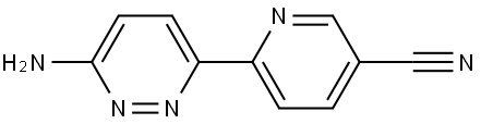 6-Amino-3-(5'-cyano-2'-pyridyl)pyridazine,1185311-11-8,结构式