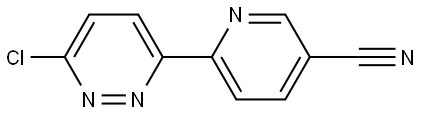 6-Chloro-3-(5'-cyano-2'-pyridyl)pyridazine,1185318-59-5,结构式