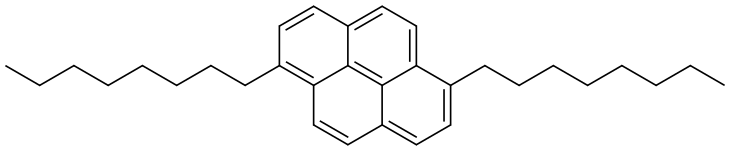 1,6-Dioctylpyrene Structure