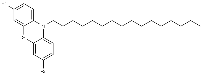 3,7-dibromo-10-hexadecyl-10H-phenothiazine Structure