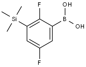 (2,5-difluoro-3-(trimethylsilyl)phenyl)boronic acid Struktur