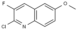 Quinoline, 2-chloro-3-fluoro-6-methoxy- Struktur