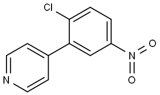 Pyridine, 4-(2-chloro-5-nitrophenyl)- Structure