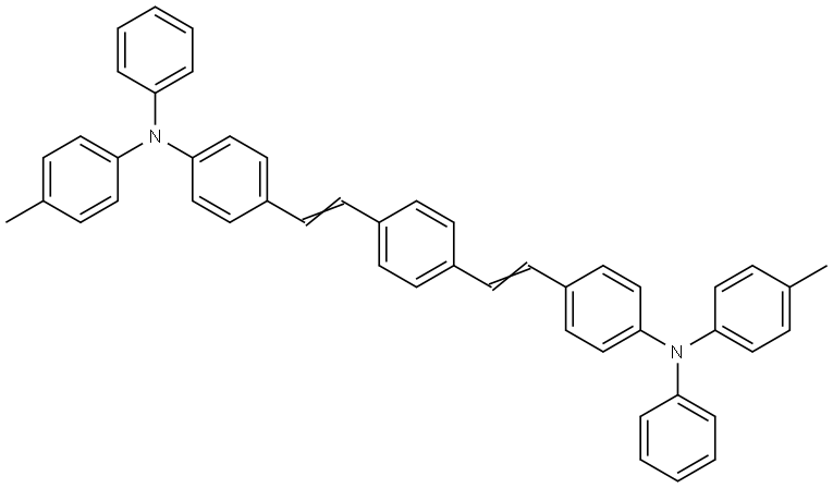 4,4'-((1E,1'E)-1,4-phenylenebis(ethene-2,1-diyl))bis(N-phenyl-N-(p-tolyl)aniline) Structure