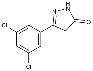 3H-Pyrazol-3-one, 5-(3,5-dichlorophenyl)-2,4-dihydro- Structure