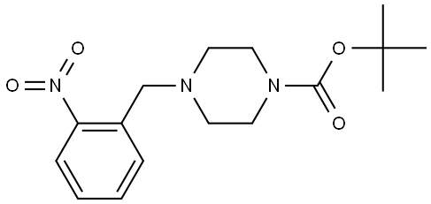 tert-butyl 4-(2-nitrobenzyl)piperazine-1-carboxylate Structure