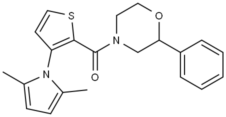 Methanone, [3-(2,5-dimethyl-1H-pyrrol-1-yl)-2-thienyl](2-phenyl-4-morpholinyl)-|