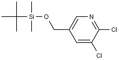 2,3-Dichloro-5-[[[(1,1-dimethylethyl)dimethylsilyl]oxy]methyl]pyridine Struktur