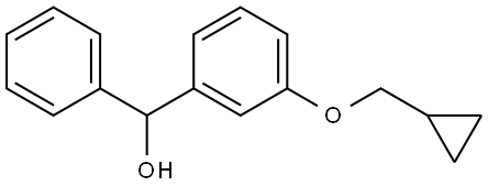 (3-(cyclopropylmethoxy)phenyl)(phenyl)methanol Structure