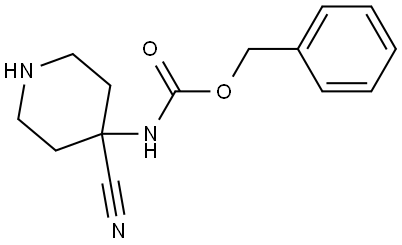 benzyl (4-cyanopiperidin-4-yl)carbamate Structure