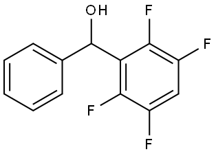 phenyl(2,3,5,6-tetrafluorophenyl)methanol 化学構造式