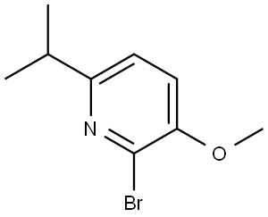 2-Bromo-6-isopropenyl-3-methoxypyridine 化学構造式