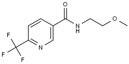 N-(2-Methoxyethyl)-6-(trifluoromethyl)-3-pyridinecarboxamide Struktur