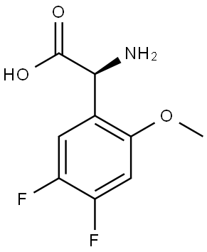 (2S)-2-AMINO-2-(4,5-DIFLUORO-2-METHOXYPHENYL)ACETIC ACID Struktur