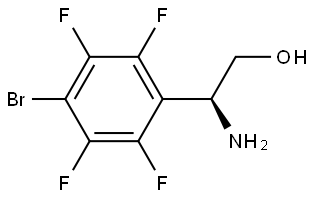 (2S)-2-AMINO-2-(4-BROMO-2,3,5,6-TETRAFLUOROPHENYL)ETHAN-1-OL 结构式