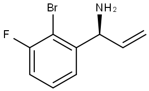 (1S)-1-(2-BROMO-3-FLUOROPHENYL)PROP-2-EN-1-AMINE,1212815-98-9,结构式