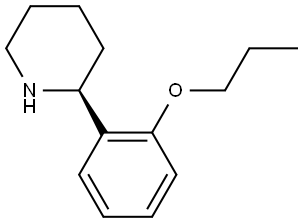 (2S)-2-(2-PROPOXYPHENYL)PIPERIDINE 化学構造式