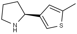 (2S)-2-(5-METHYLTHIOPHEN-3-YL)PYRROLIDINE,1212848-67-3,结构式