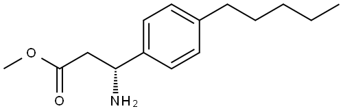 METHYL (3R)-3-AMINO-3-(4-PENTYLPHENYL)PROPANOATE Structure