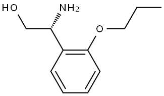 (2R)-2-AMINO-2-(2-PROPOXYPHENYL)ETHAN-1-OL 结构式