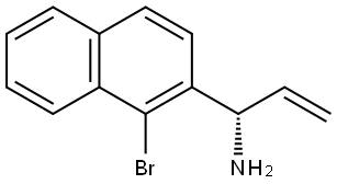 (1S)-1-(1-BROMONAPHTHALEN-2-YL)PROP-2-EN-1-AMINE 结构式