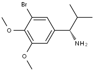 (αS)-3-Bromo-4,5-dimethoxy-α-(1-methylethyl)benzenemethanamine 结构式