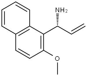 (1R)-1-(2-METHOXYNAPHTHALEN-1-YL)PROP-2-EN-1-AMINE 结构式