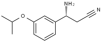 (3R)-3-AMINO-3-[3-(METHYLETHOXY)PHENYL]PROPANENITRILE 结构式