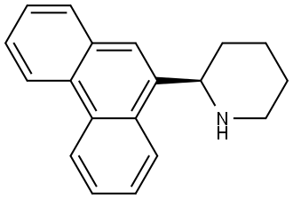 (2R)-2-(9-PHENANTHRYL)PIPERIDINE 化学構造式