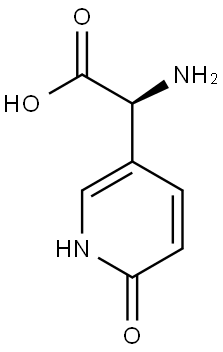 (2S)-2-amino-2-(6-hydroxypyridin-3-yl)acetic acid 结构式