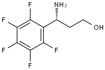 (3R)-3-AMINO-3-(2,3,4,5,6-PENTAFLUOROPHENYL)PROPAN-1-OL 结构式