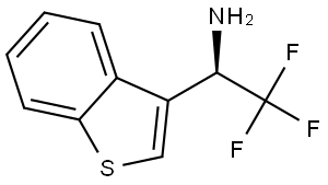 (1R)-1-BENZO[B]THIOPHEN-3-YL-2,2,2-TRIFLUOROETHYLAMINE 结构式