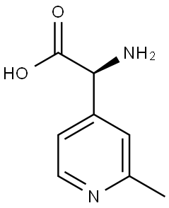 (S)-2-amino-2-(2-methylpyridin-4-yl)acetic acid,1212930-26-1,结构式