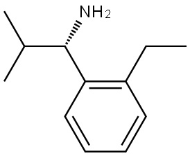 (1S)-1-(2-ETHYLPHENYL)-2-METHYLPROPAN-1-AMINE 结构式