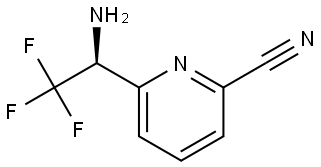 6-((1S)-1-AMINO-2,2,2-TRIFLUOROETHYL)PYRIDINE-2-CARBONITRILE Structure