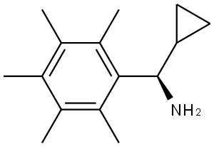 (1R)-1-CYCLOPROPYL-1-(2,3,4,5,6-PENTAMETHYLPHENYL)METHANAMINE,1212943-26-4,结构式