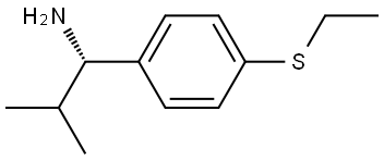 (1S)-1-(4-ETHYLTHIOPHENYL)-2-METHYLPROPYLAMINE 结构式