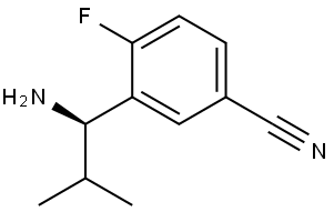 3-((1R)-1-AMINO-2-METHYLPROPYL)-4-FLUOROBENZENECARBONITRILE|