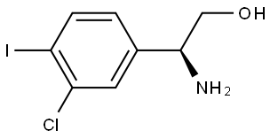 (2S)-2-amino-2-(3-chloro-4-iodophenyl)ethan-1-ol 结构式