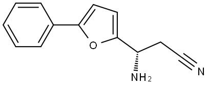 (3S)-3-AMINO-3-(5-PHENYLFURAN-2-YL)PROPANENITRILE 结构式