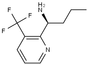 (1S)-1-[3-(TRIFLUOROMETHYL)PYRIDIN-2-YL]BUTAN-1-AMINE Structure