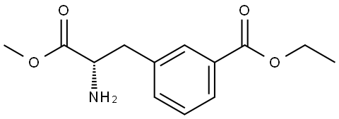 ETHYL 3-[(2S)-2-AMINO-3-METHOXY-3-OXOPROPYL]BENZOATE Structure