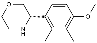 (3S)-3-(4-METHOXY-2,3-DIMETHYLPHENYL)MORPHOLINE Structure