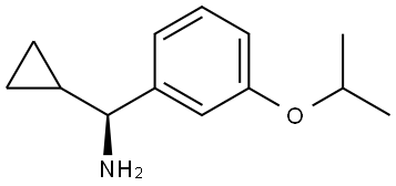 (1S)CYCLOPROPYL[3-(METHYLETHOXY)PHENYL]METHYLAMINE 结构式